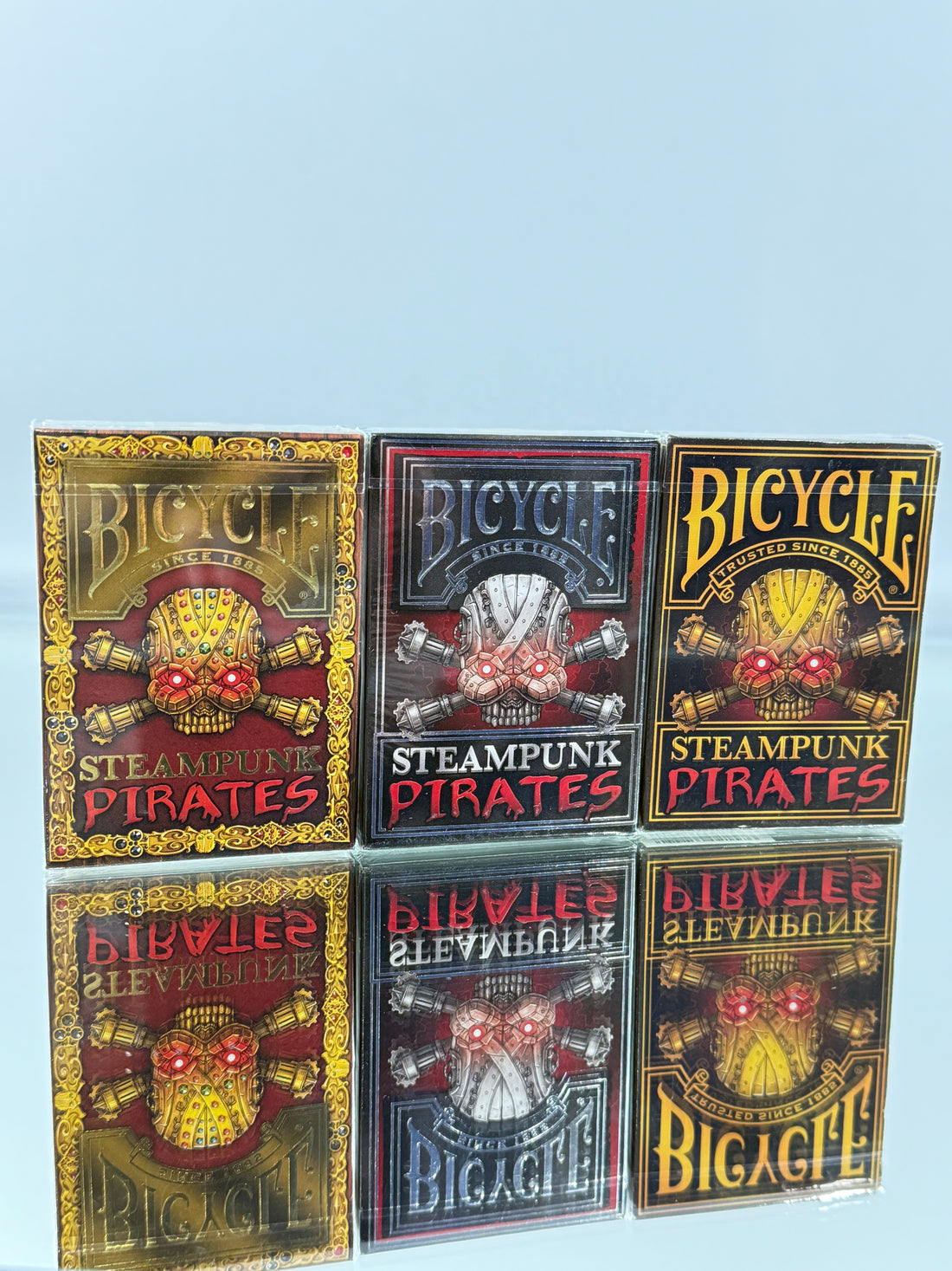 Bicycle Steampunk Pirates Plunder Edition, Black Flag And Standard Edition Playing Cards Set