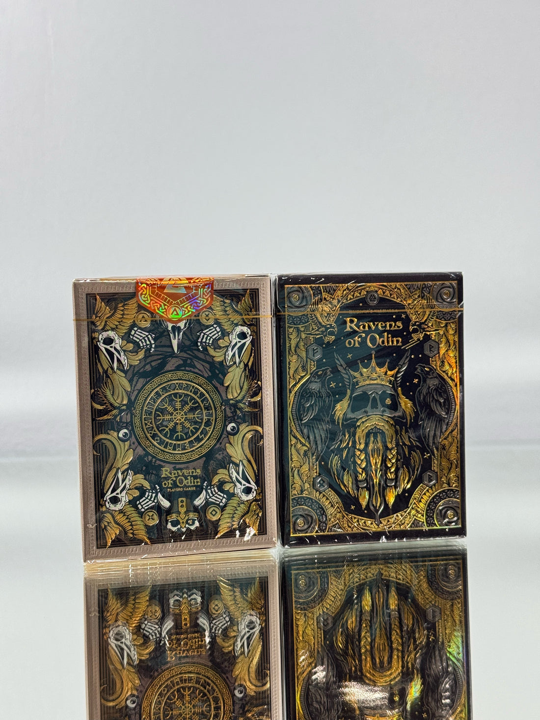 RAVENS OF ODIN - Norse Runes Playing Cards & Wisdom Mottos("MIDGARD" Collector Box)