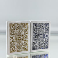 David Blaine White Gold And White Blue Metallic Playing Cards Set