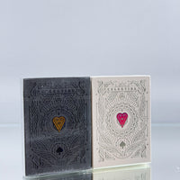 Celestial Amor Dei Black And White Playing Cards