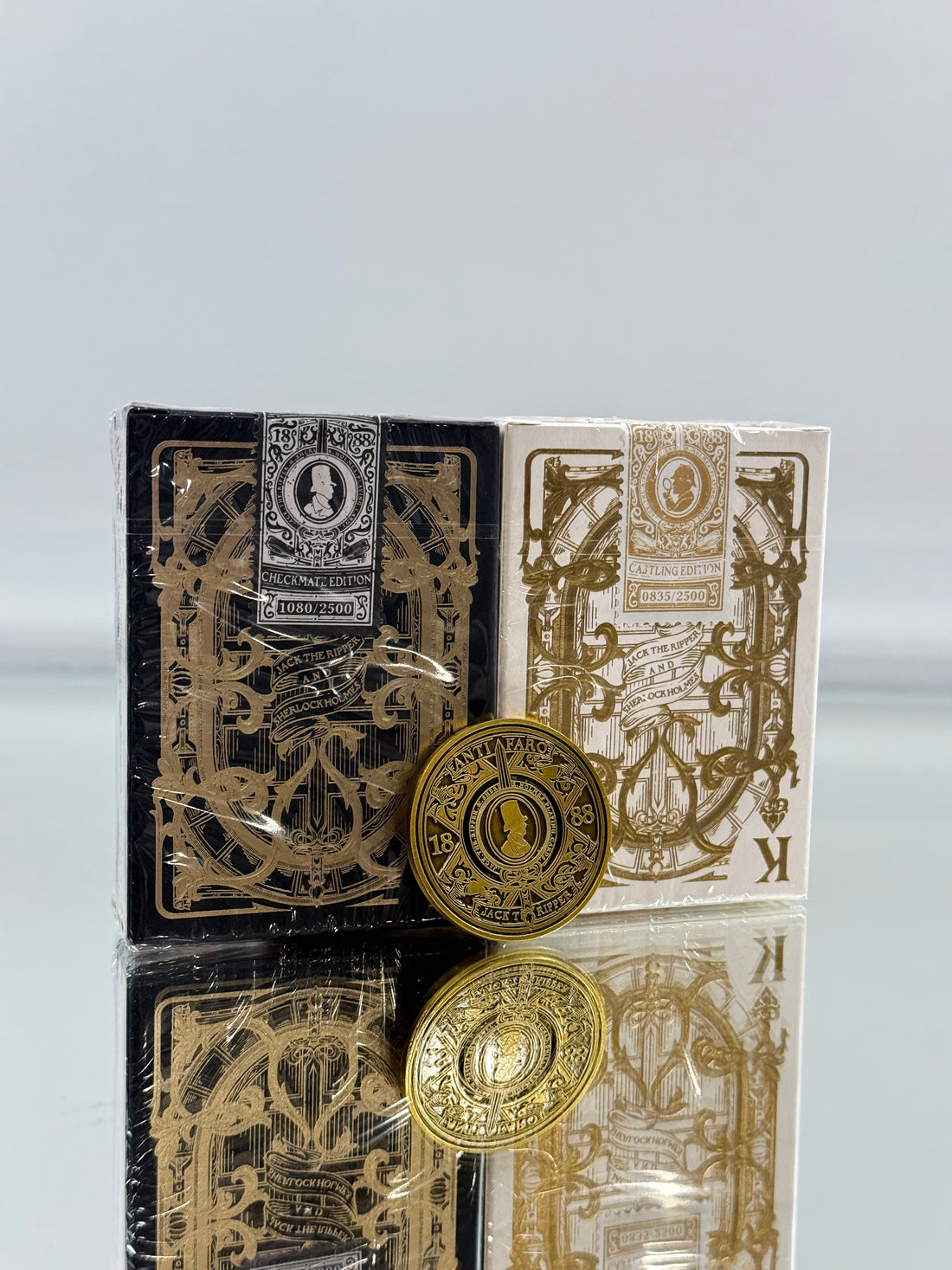 Jack the Ripper & Sherlock Holmes Checkmate And Castling Edition Playing Cards Set (Coin Included)