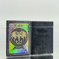 Lordz Twin Dragons Holographic Foil And Black Platinum With Black Foil Playing Cards Set By De'vo