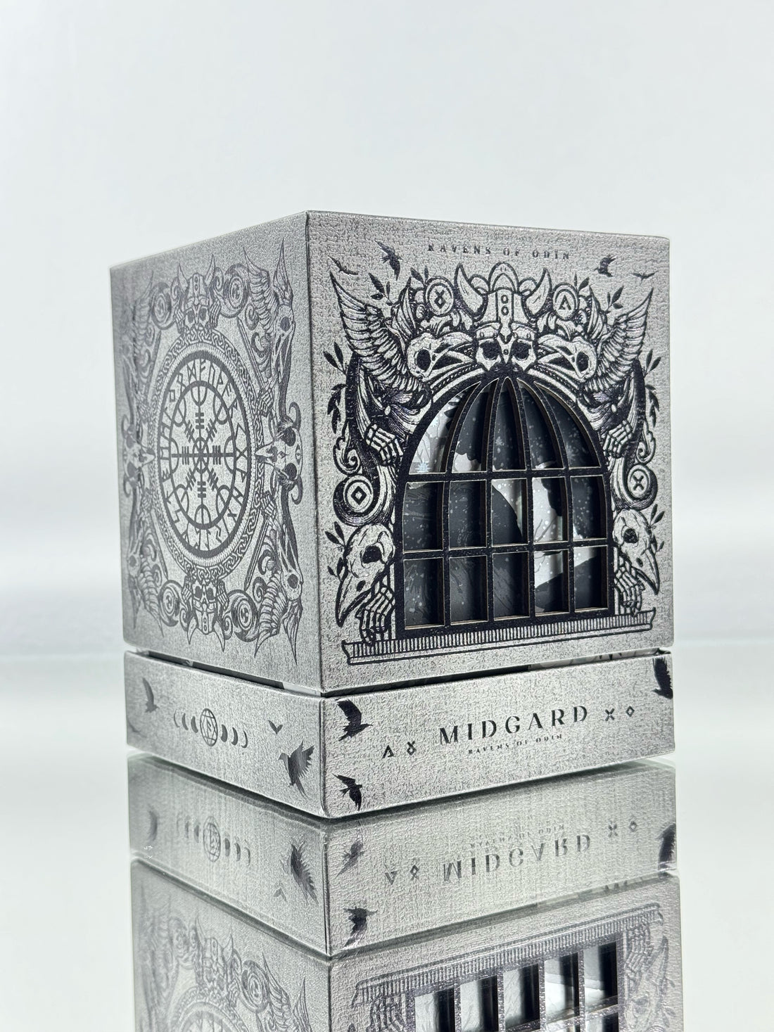 RAVENS OF ODIN - Norse Runes Playing Cards & Wisdom Mottos("MIDGARD" Collector Box)
