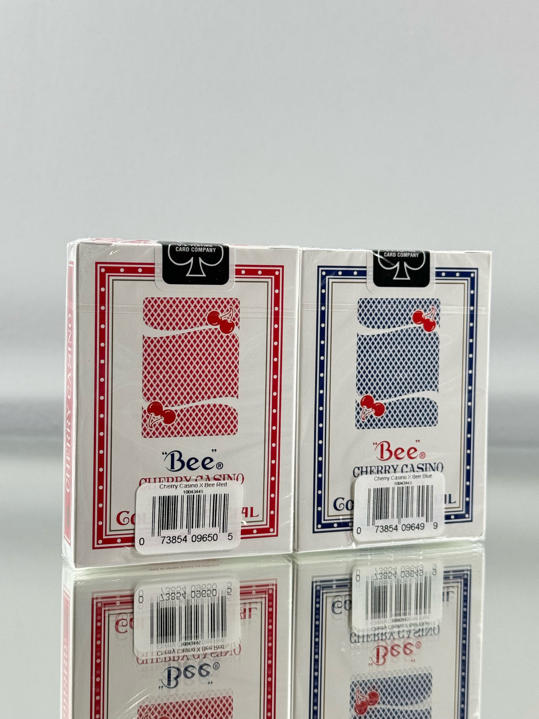 "Bee" Cherry Casino Playing Cards Set (Red, Blue)