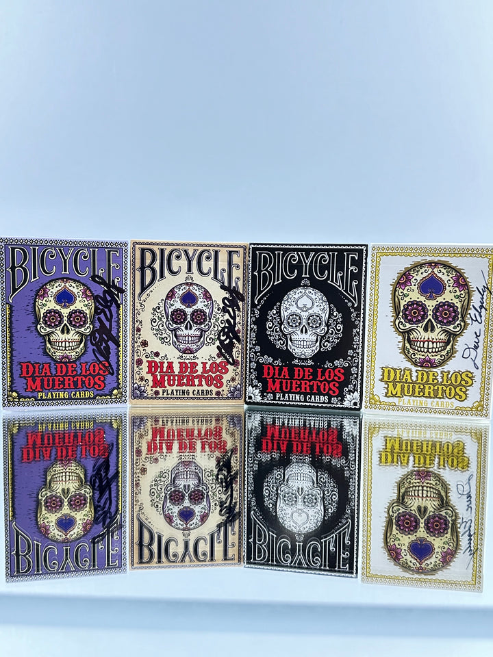 Bicycle Dia De Los Muertos Playing Cards Set Of 4 (ALL SIGNED)