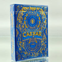 Caesar Blue Playing Cards (Holo Gold Gilded)