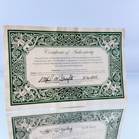 USPCC Green Foil Prototype Playing Cards (Signed)
