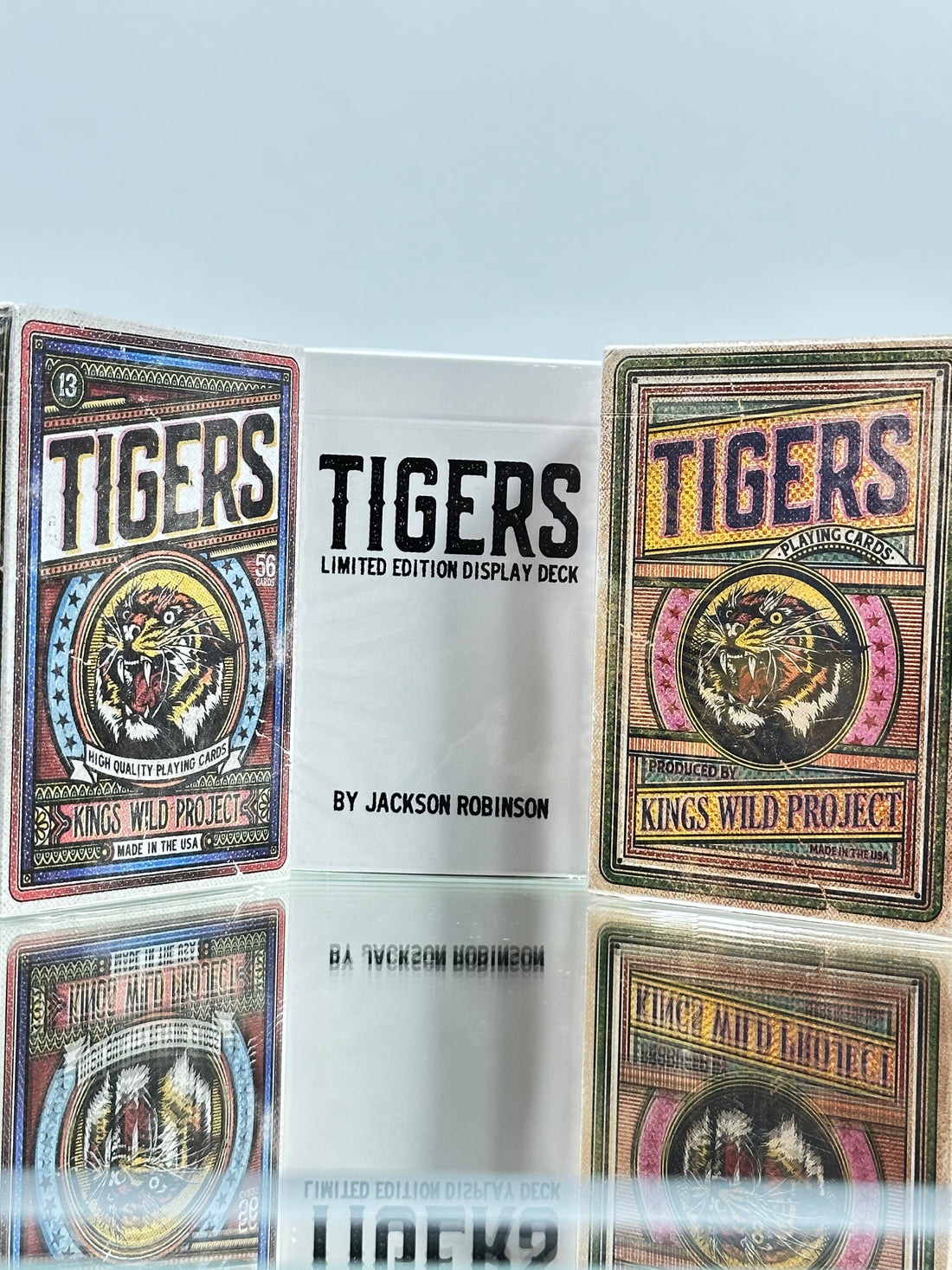 TIGERS Kings Wild Project Playing Cards SET of 3 (V2, V3, White Limited)