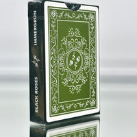 Black Roses 2nd Edition Green Playing Cards USPCC