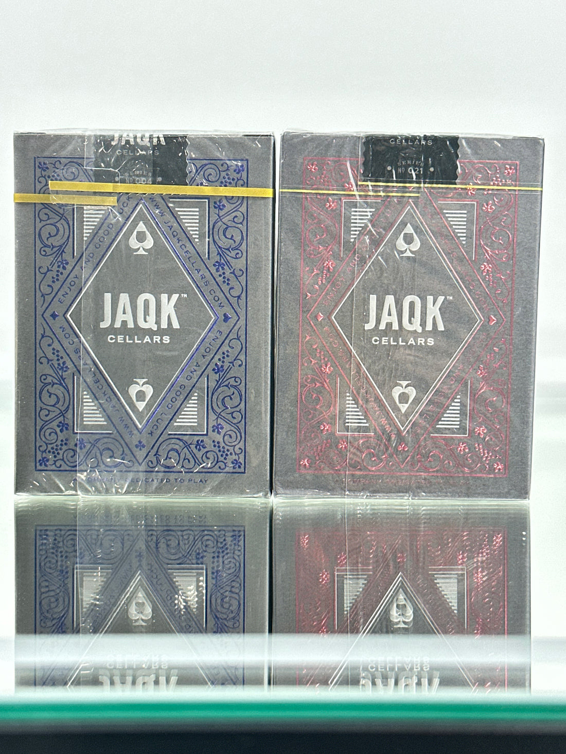 JAQK Cellars Playing Cards SET Of 2 USPCC (Blue, Rose)