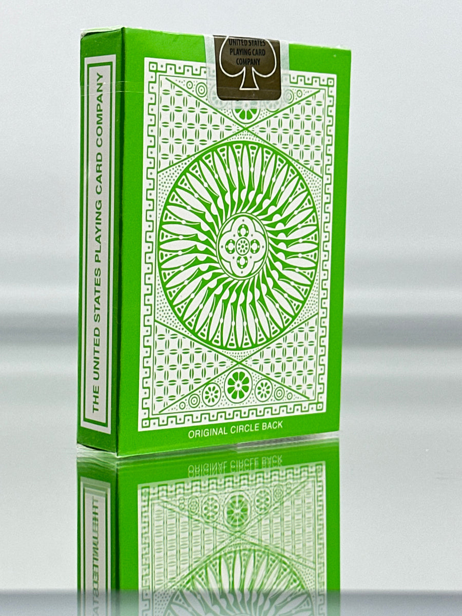 Reverse Circle Green Back Tally-Ho Playing Cards Deck