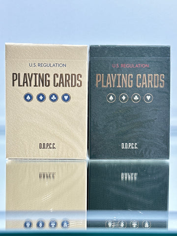 U.S. Regulation Playing Cards Vintage Plaid Set Of 2