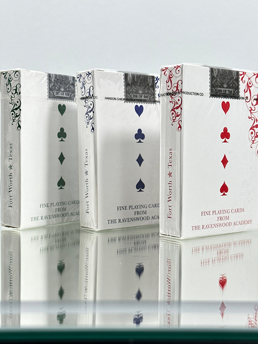 JEUX D'EAU Playing Cards Set of 3 (Green, Blue, Red)