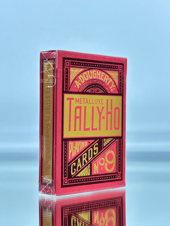 Tally-Ho MetalLuxe Red Playing Cards