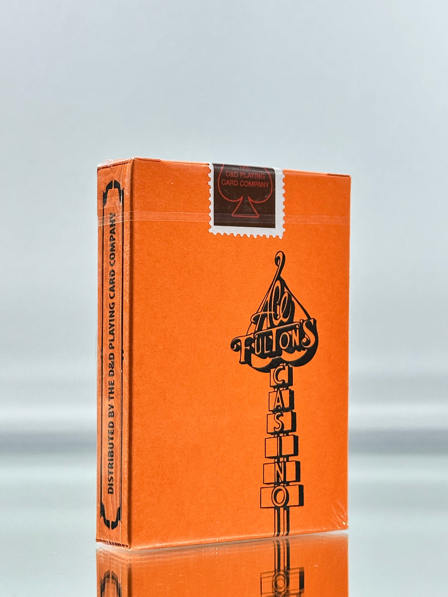 Ace Fulton's 10 Year Anniversary Orange Playing Cards USPCC