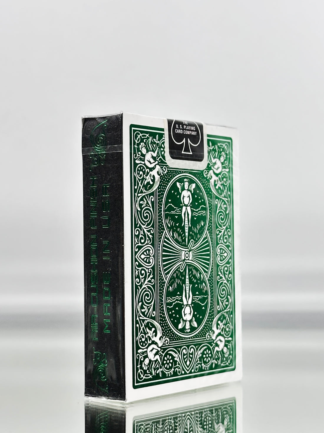 Foil Back Emerald Bicycle Playing Cards