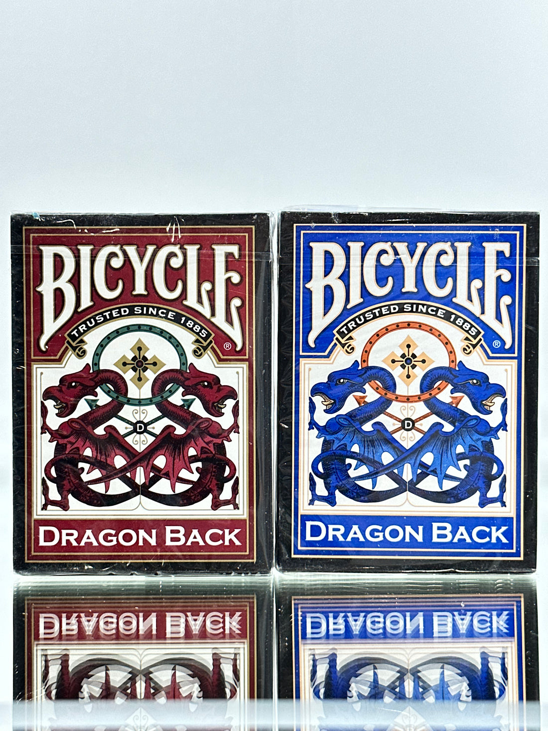 Bicycle Dragon Back Red And Blue Playing Cards Set