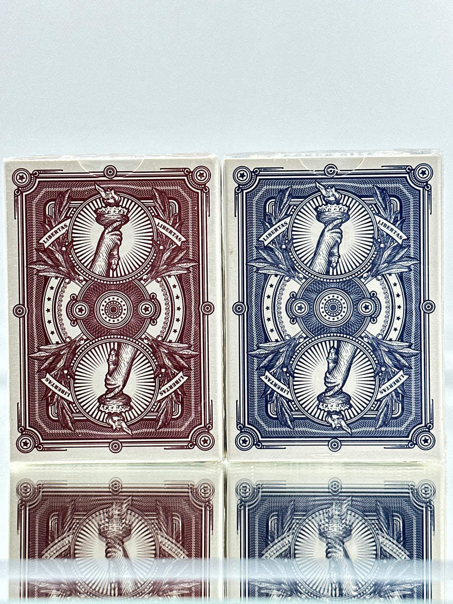 Liberty 2 Deck Set Red & Blue Playing Cards