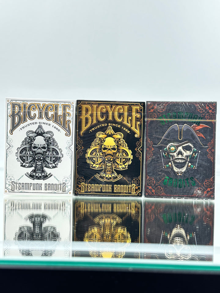 Bicycle Steampunk Bandits Playing Cards Set (White, Black, Colored Edition)