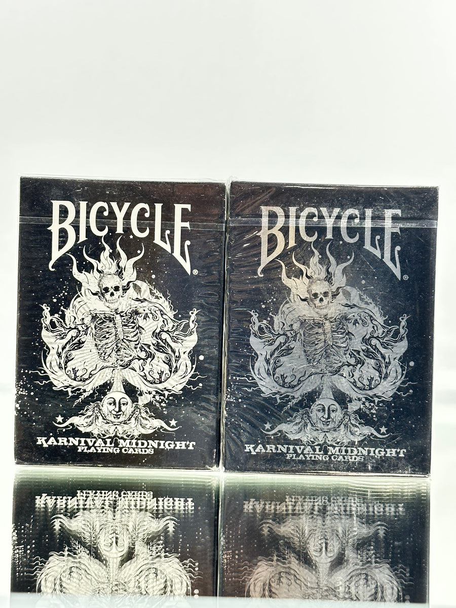 Bicycle Karnival Midnight Foil Case And Standard Playing Cards Set