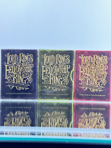 The Lord Of The Rings The Fellowship Of The Rings Luxury Playing Cards Set Of 3 ( Gilded, Limited Edition, Standard)