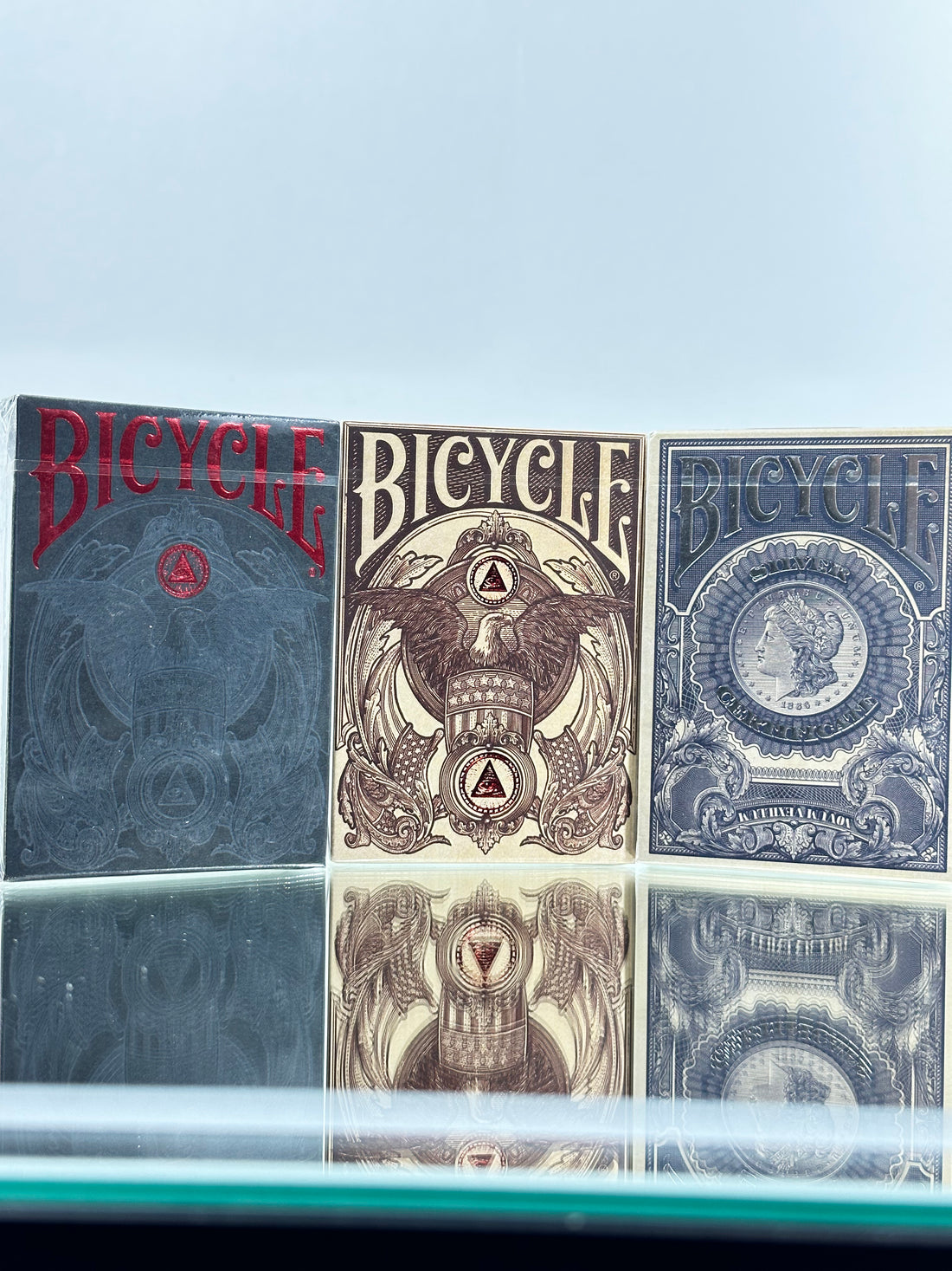 Bicycle Black Reserve Note, White Reserve Note And Silver Certificate Limited Edition Playing Cards Set