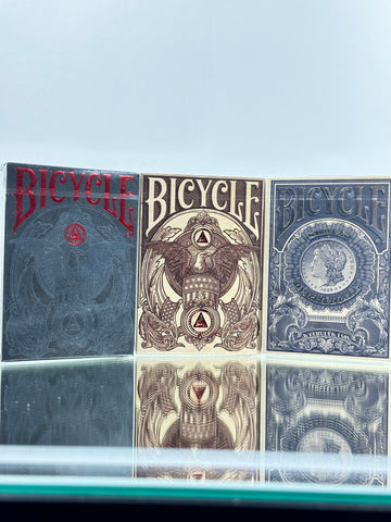 Bicycle Black Reserve Note, White Reserve Note And Silver Certificate Limited Edition Playing Cards Set