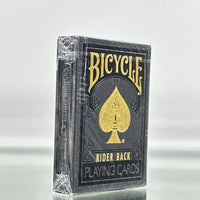 Bicycle Rider Back Black And Gold Edition Playing Cards