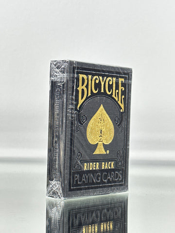 Bicycle Rider Back Black And Gold Edition Playing Cards