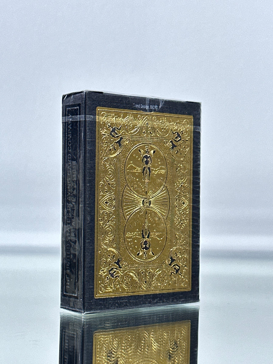 Bicycle Rider Back Black And Gold Edition Playing Cards