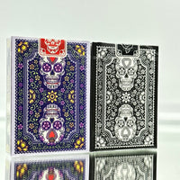 Bicycle Dia de Los Muertos Playing Cards Set (Purple And Black)