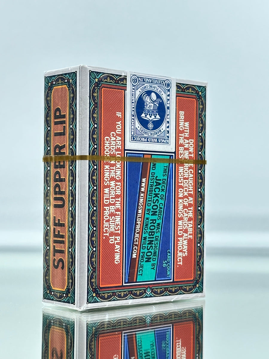 Kings Wild Project Stiff Upper Lip (Gilded) Limited Edition Matchbox Playing Cards