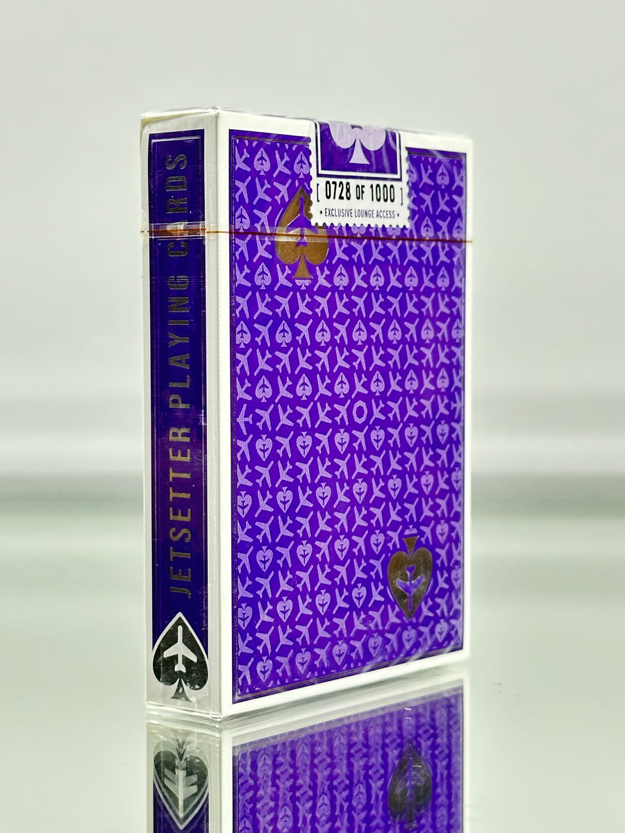 Jetsetter Lounge Limited Purple Playing Cards EPCC