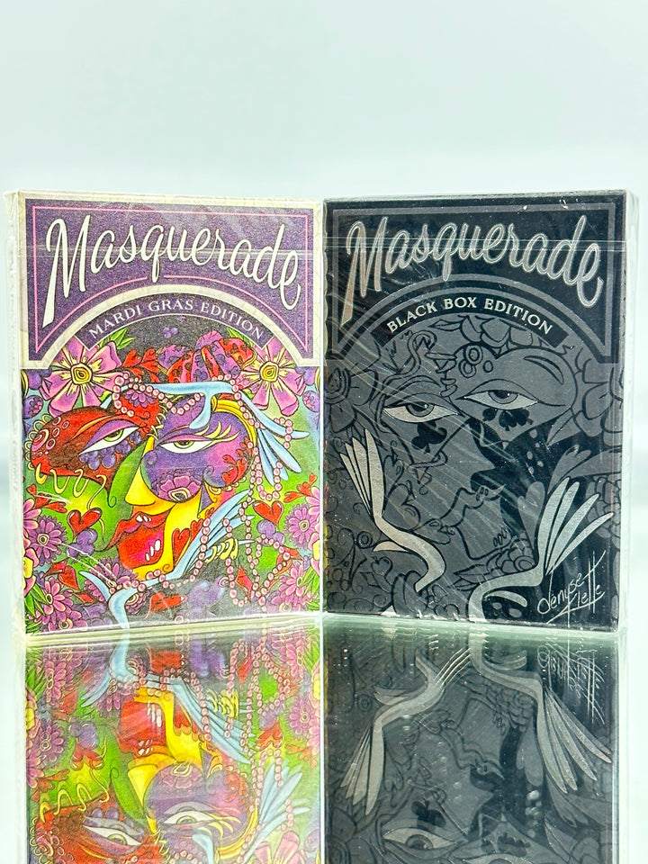 Masquerade Mardi Gras And Black Box Edition Playing Cards Set USPCC