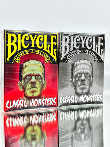 Bicycle Classic Monsters Playing Cards BW Colorized Decks Set