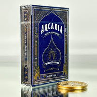 Arcadia Pride of Peacocks Playing Cards Cartamundi (Coin Included)