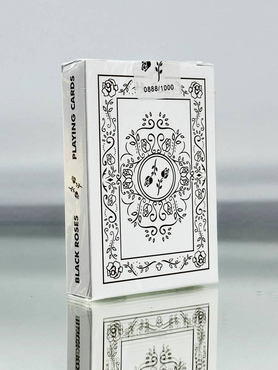 Black Roses White Gold Limited Edition Playing Cards – LimitedEditionMania