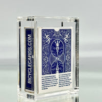 Bicycle Mini Rider Back Playing Cards (Blue) With Acrylic Case