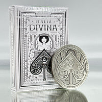 Italia Divina Playing Cards USPCC With Coin