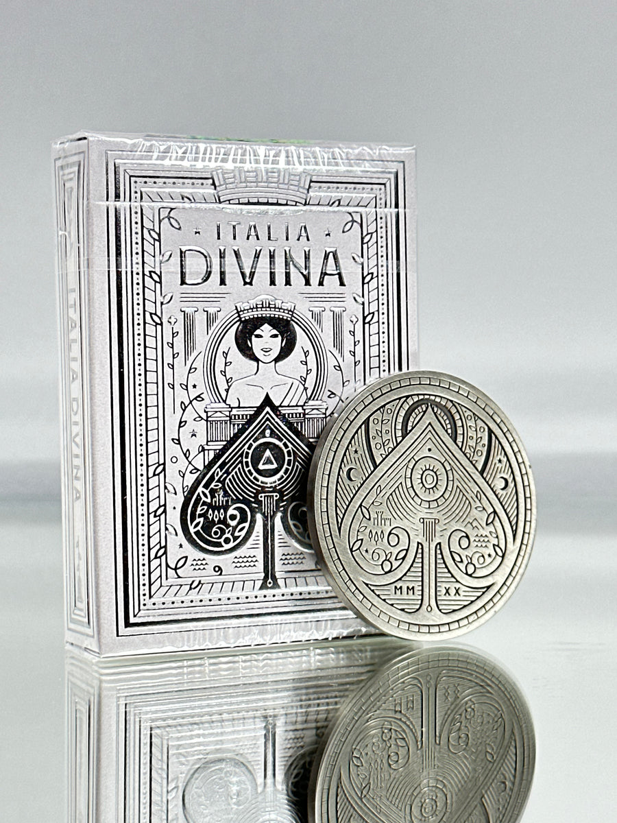 Italia Divina Playing Cards USPCC With Coin