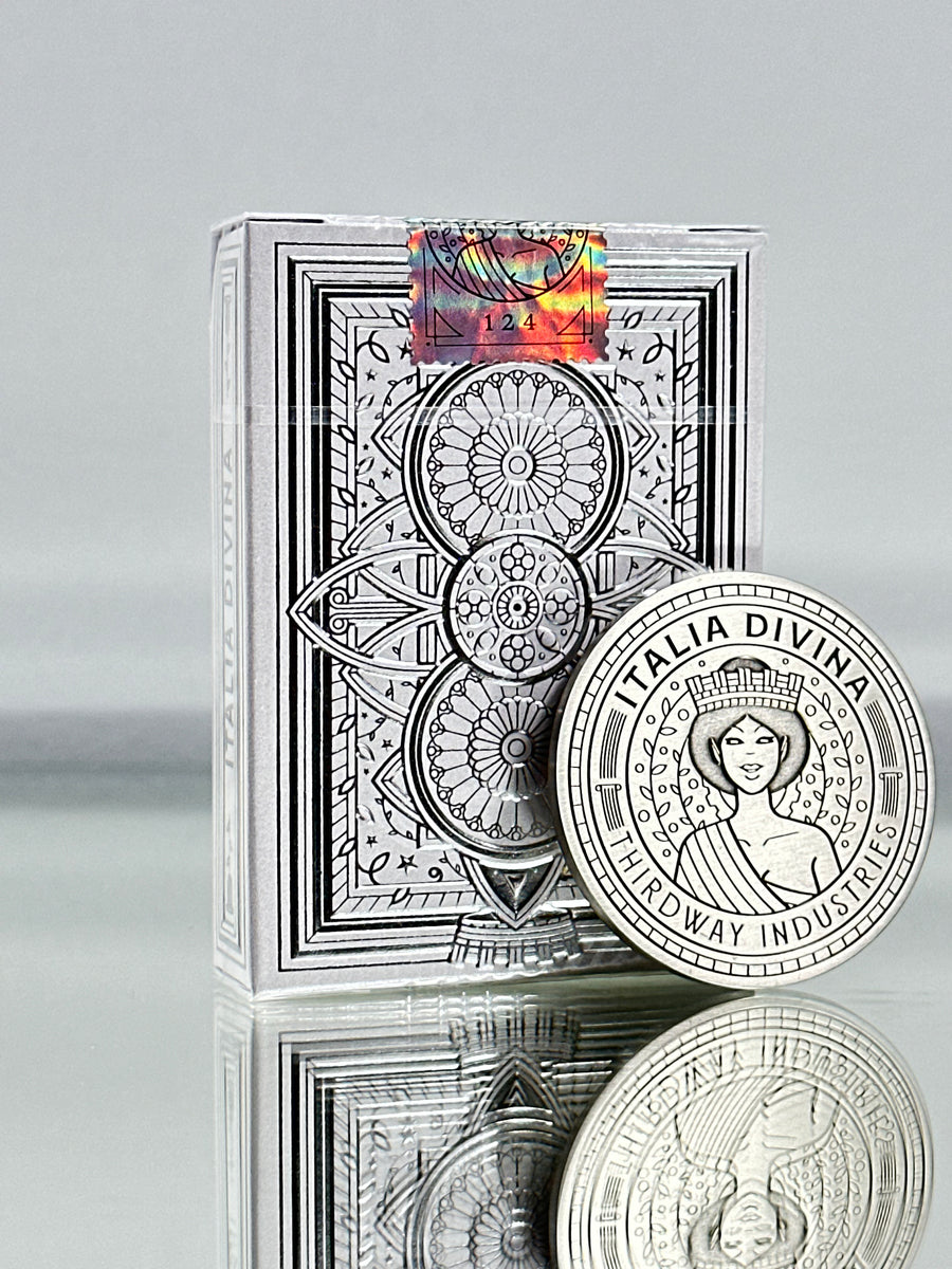 Italia Divina Playing Cards USPCC With Coin