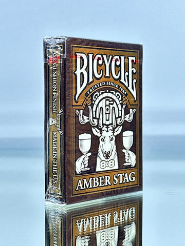 Bicycle Amber Stag with Club 808 Seal Deck