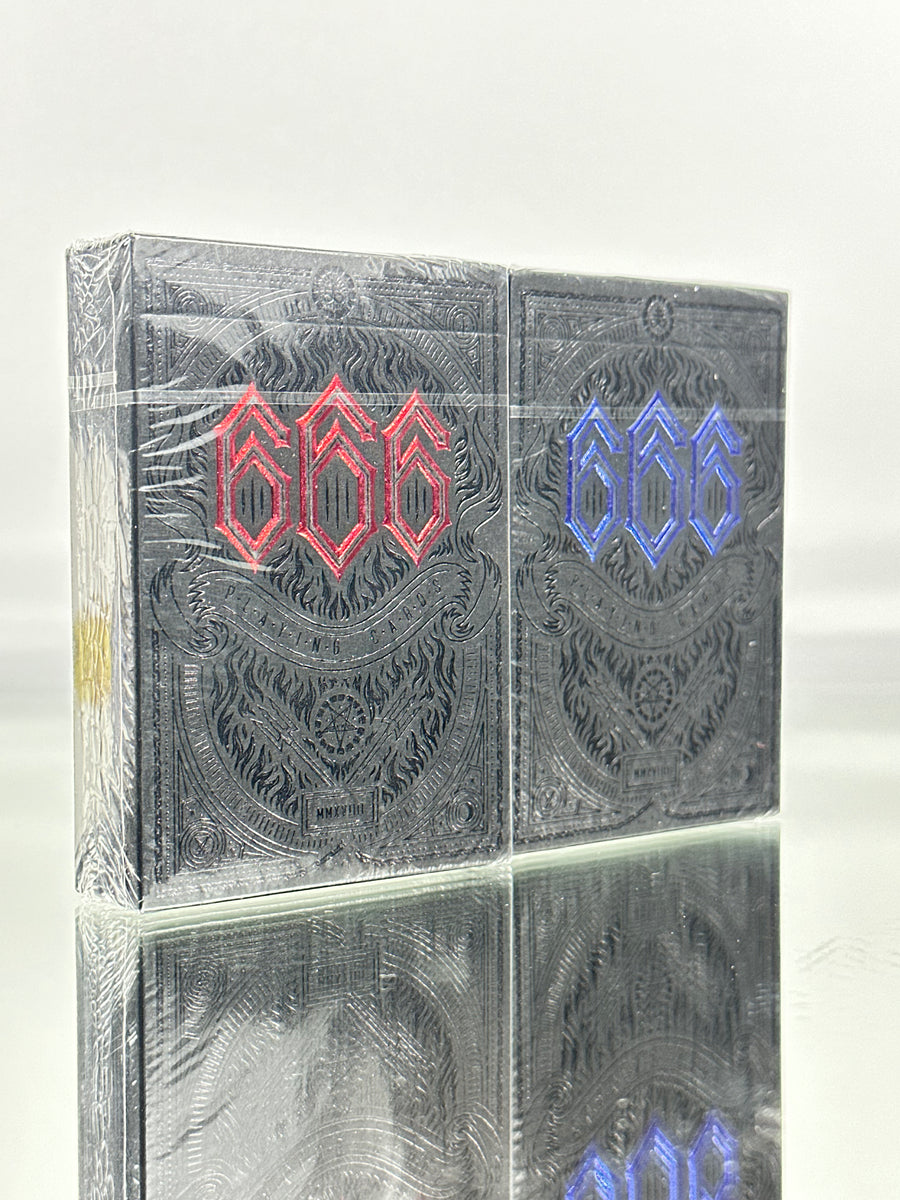 666 Playing Cards Set Cartamundi (Red And Blue)