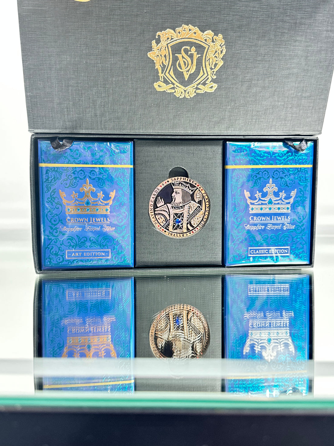 Crown Jewels Sapphire Art And Classic Edition Playing Cards Box Set SPCC