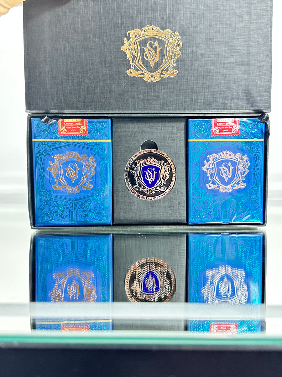 Crown Jewels Sapphire Art And Classic Edition Playing Cards Box Set SPCC