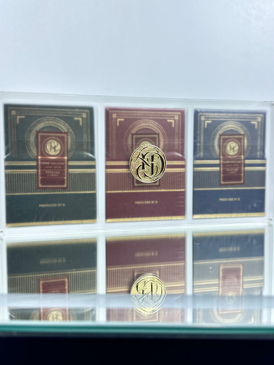 Card College Luxury 3 Deck Set In Acrylic Box USPCC