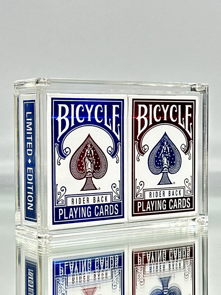 Bicycle Rider Back Mini Limited Edition (2 Pack With Foil Tucks In Carat Case) by USPCC