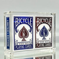Bicycle Rider Back Mini Limited Edition (2 Pack With Foil Tucks In Carat Case) by USPCC