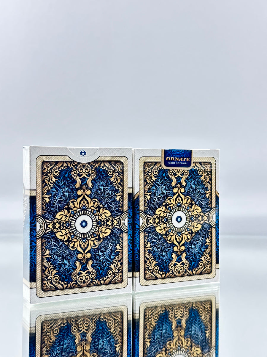 Bicycle And Unbranded Ornate White Sapphire Playing Cards Set USPCC