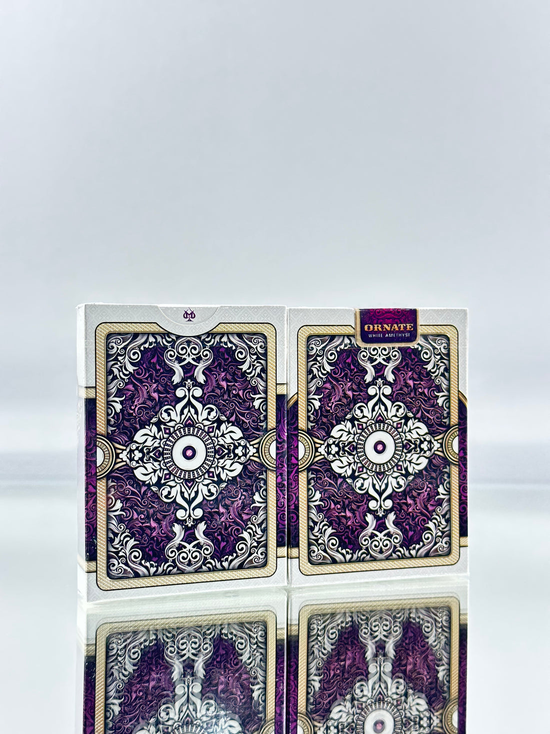 Bicycle And Unbranded Ornate White Amethyst Playing Cards Set USPCC